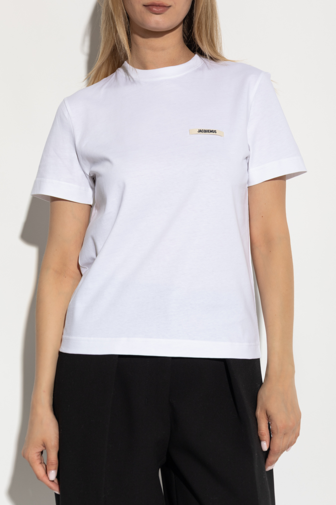 JACQUEMUS*夏ファッション☆ワンポイントTシャツ JACQUEMUS(ジャックムス) 半袖Tシャツ ネイビー サイズ XL
